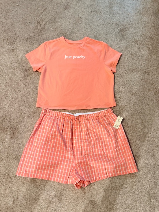 Other - Women’s Just peachy tank and boxer shorts pjs size XL